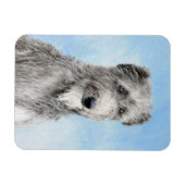 Scottish Deerhound Painting - Niedlich Original Do Magnet (Horizontal)