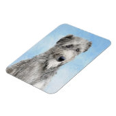 Scottish Deerhound Painting - Niedlich Original Do Magnet (Linke Seite)
