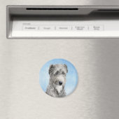 Scottish Deerhound Painting - Niedlich Original Do Magnet (In Situ (Geschirrspüler))