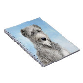 Scottish Deerhound Painting - Niedlich Original Do Notizblock (Rechte Seite)