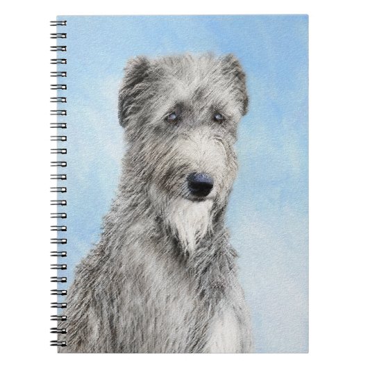 Scottish Deerhound Painting - Niedlich Original Do Notizblock (Vorderseite)