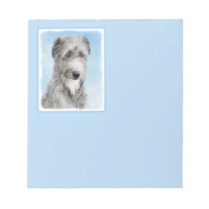 Scottish Deerhound Painting - Niedlich Original Do Notizblock