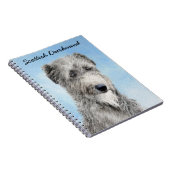 Scottish Deerhound Painting - Niedlich Original Do Notizblock (Rechte Seite)