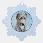 Scottish Deerhound Painting - Niedlich Original Do Ornament Karte (Vorderseite)