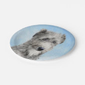 Scottish Deerhound Painting - Niedlich Original Do Pappteller (Schrägansicht)