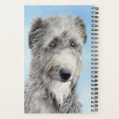 Scottish Deerhound Painting - Niedlich Original Do Planer (Rückseite)