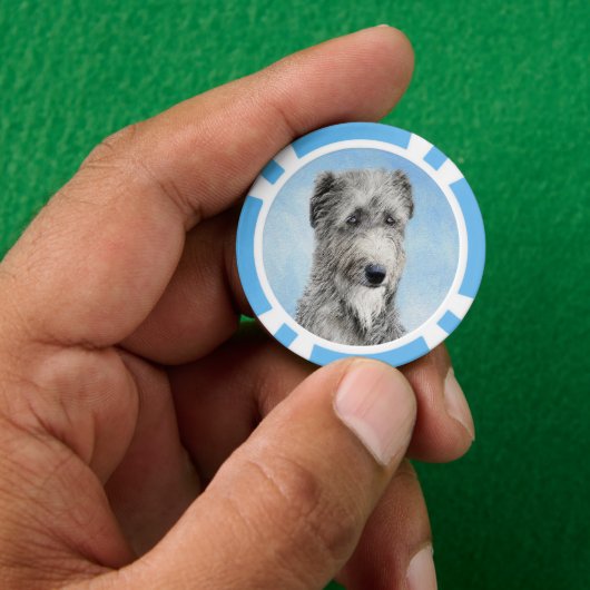 Scottish Deerhound Painting - Niedlich Original Do Pokerchips (Hand)