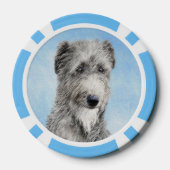 Scottish Deerhound Painting - Niedlich Original Do Pokerchips (Rückseite)