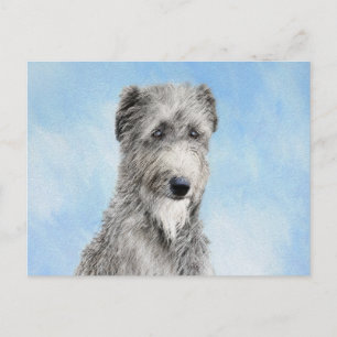 Scottish Deerhound Painting - Niedlich Original Do Postkarte
