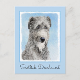 Scottish Deerhound Painting - Niedlich Original Do Postkarte