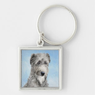 Scottish Deerhound Painting - Niedlich Original Do Schlüsselanhänger