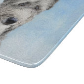 Scottish Deerhound Painting - Niedlich Original Do Schneidebrett (Ecke)