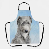 Scottish Deerhound Painting - Niedlich Original Do Schürze (Vorderseite)