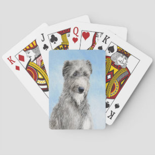 Scottish Deerhound Painting - Niedlich Original Do Spielkarten