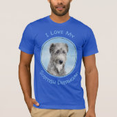 Scottish Deerhound Painting - Niedlich Original Do T-Shirt (Vorderseite)