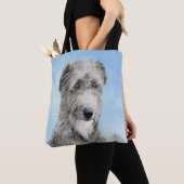 Scottish Deerhound Painting - Niedlich Original Do Tasche (Von Nahem)