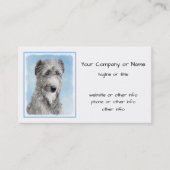 Scottish Deerhound Painting - Niedlich Original Do Visitenkarte (Vorderseite)