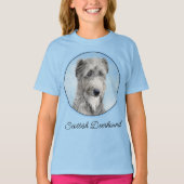 Scottish Deerhound Painting - Original Dog Art T-Shirt (Vorderseite)