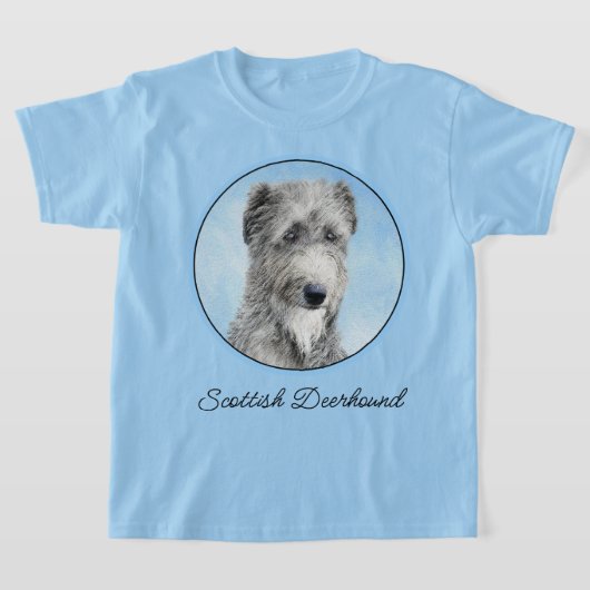 Scottish Deerhound Painting - Original Dog Art T-Shirt (Ablage )