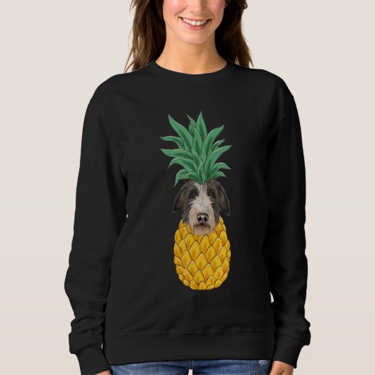Scottish Deerhound Pineapple Dog Sweatshirt (Vorderseite)