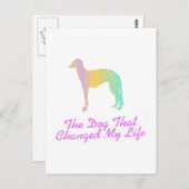 Scottish Deerhound Postkarte (Vorne/Hinten)