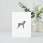 Scottish Deerhound Postkarte (Stehend Vorderseite)