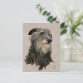 Scottish deerhound Twilight Postkarte (Stehend Vorderseite)