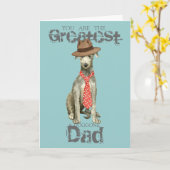 Scottish Deerhound Vater Karte (Gelbe Blume)