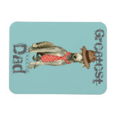 Scottish Deerhound Vater Magnet (Horizontal)