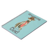 Scottish Deerhound Vater Notizblock (Linke Seite)