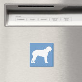 Scottish Deerhound (weiß) Magnet (In Situ (Geschirrspüler))