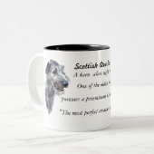 Scottish Deerhound Zweifarbige Tasse (Vorderseite Links)