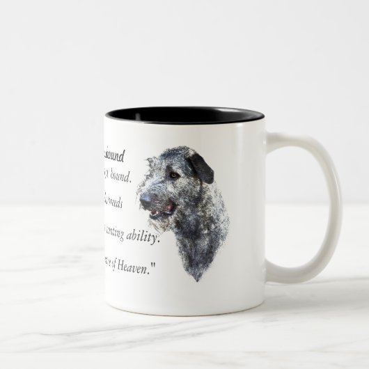 Scottish Deerhound Zweifarbige Tasse (Rechts)