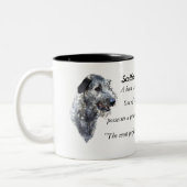 Scottish Deerhound Zweifarbige Tasse (Links)