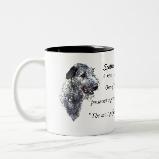 Scottish Deerhound Zweifarbige Tasse (Links)
