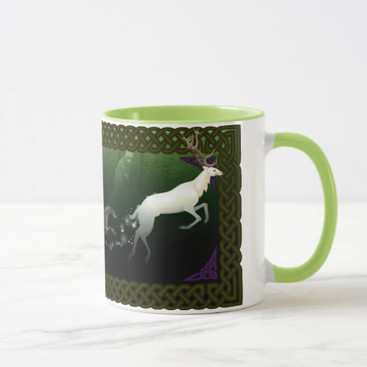 Scottish Deerhounds und weiße Hirsch-Tasse Tasse (Rechts)
