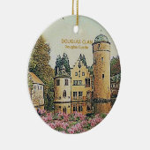 Scottish Douglas Clans Castle Christmas Keepake Keramik Ornament (Rechts)