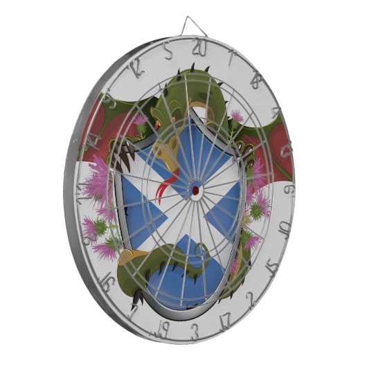 Scottish Dragon Dartscheibe (Vorderseite Links)