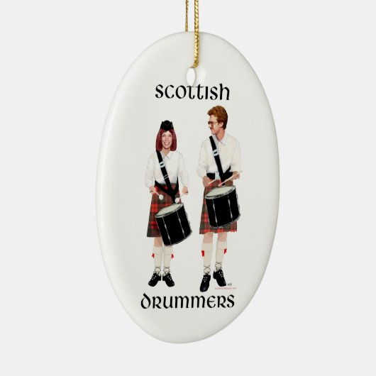Scottish Drummers Keramik Ornament (Rechts)