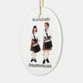 Scottish Drummers Keramik Ornament (Links)