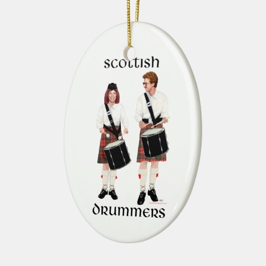 Scottish Drummers Keramik Ornament (Links)