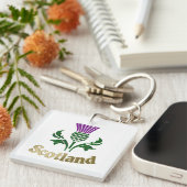 Scottish emblem thistle schlüsselanhänger (Vorderseite rechts)