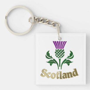 Scottish emblem thistle schlüsselanhänger