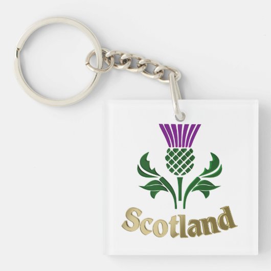 Scottish emblem thistle schlüsselanhänger (Vorderseite)