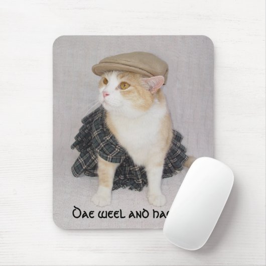 Scottish-Falte Mousepad (Mit Mouse)