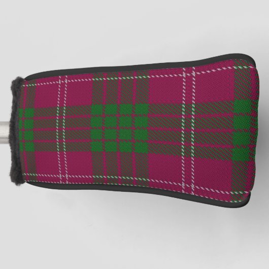 Scottish färbt Clan-CrawfordTartan kariert Golf Headcover (Vorderseite)