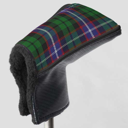 Scottish färbt Clan-RussellTartan kariert Golf Headcover (3/4 Vorderseite)