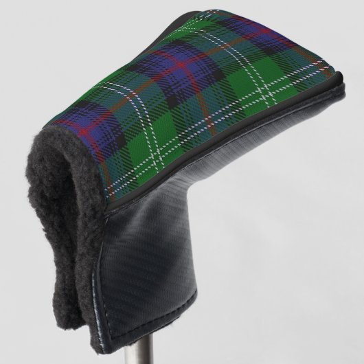Scottish färbt Clan-SutherlandTartan kariert Golf Headcover (3/4 Vorderseite)