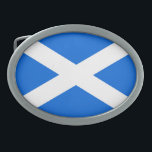 Scottish Flag bcn Ovale Gürtelschnalle<br><div class="desc">Scottish Flag Belt Buckle Design © Trinkets and Things 2017 - AHP Design. Alle Rechte vorbehalten. 030417</div>