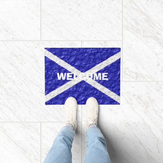 Scottish Flag Design Fußmatte